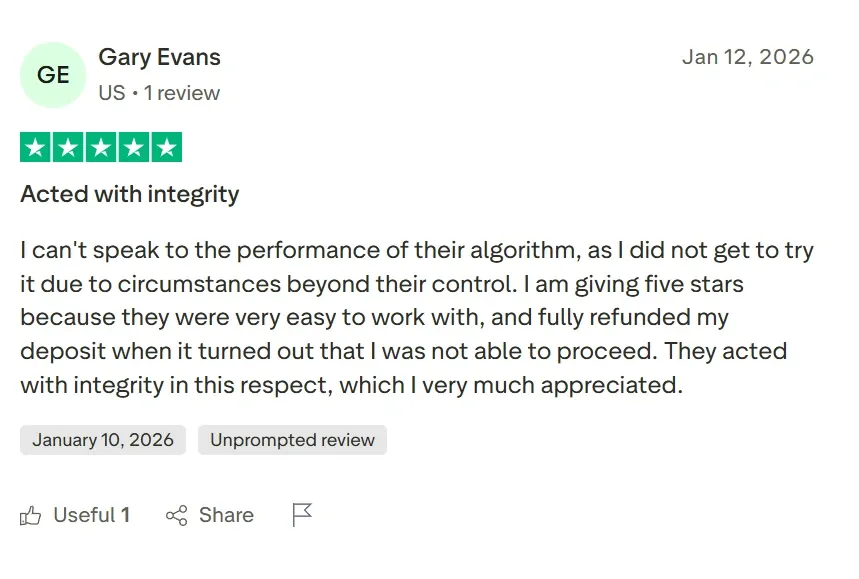 Trustpilot review 3