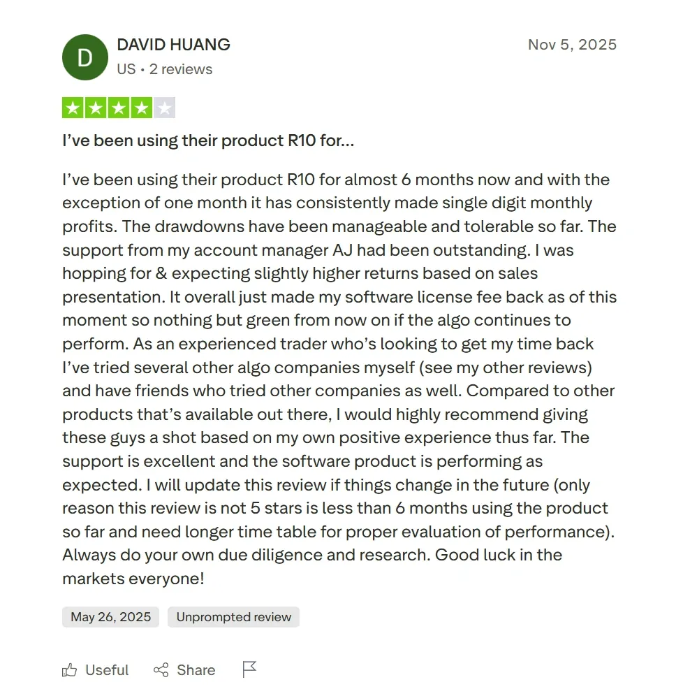 Trustpilot review 8
